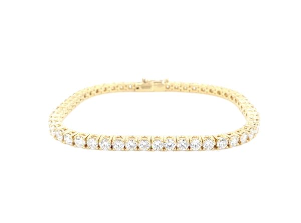 6.15 Carat Tennis Diamond Bracelet - Image 5